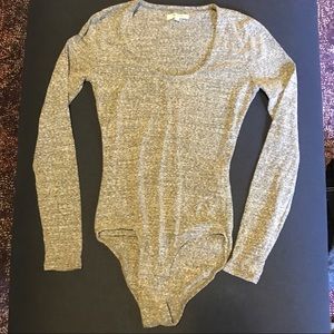 Madewell heather grey bodysuit